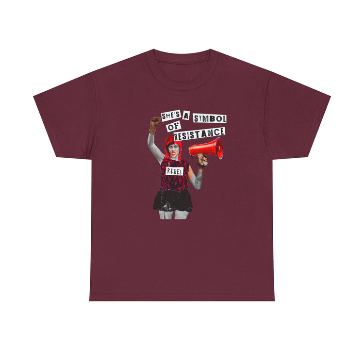 Rebel Spirit Organic Tee - 'She's a Symbol of Resistance'