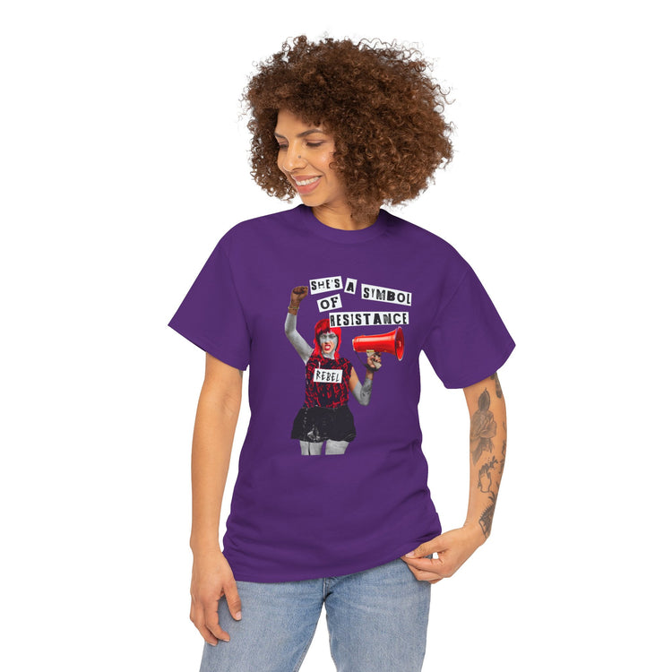 Rebel Spirit Organic Tee - 'She's a Symbol of Resistance'