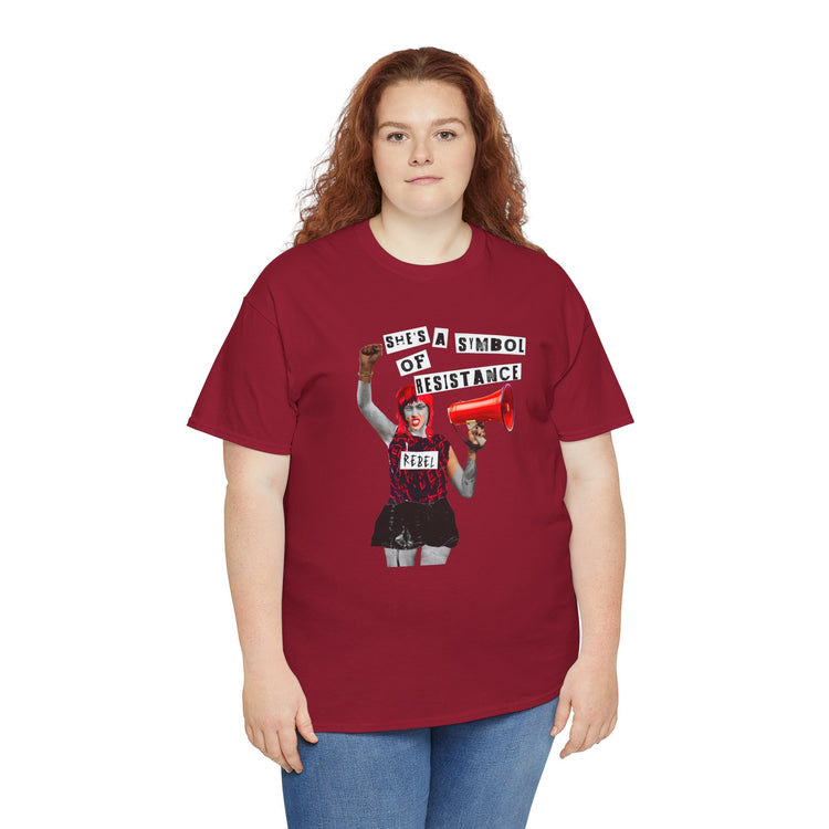 Rebel Spirit Organic Tee - 'She's a Symbol of Resistance'