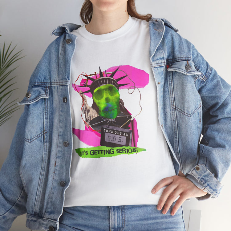 "It's Getting Serious!" - The American Dream Is Killing Me Green Day Cotton T-Shirt