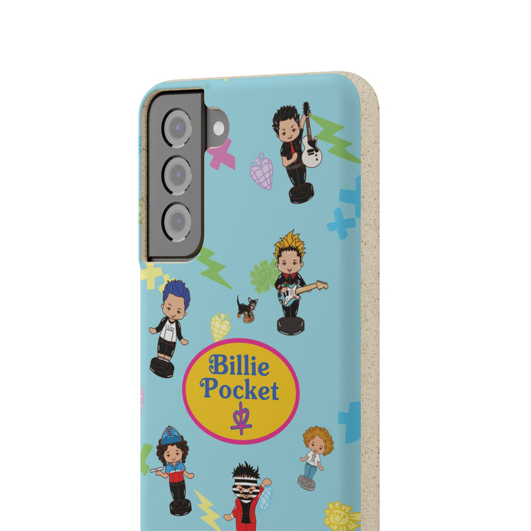 Biodegradable Phone Case - Billie Pocket Design with Colorful Characters