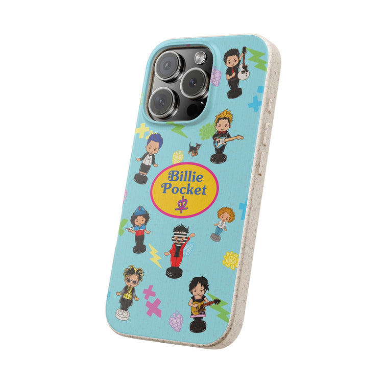 Biodegradable Phone Case - Billie Pocket Design with Colorful Characters