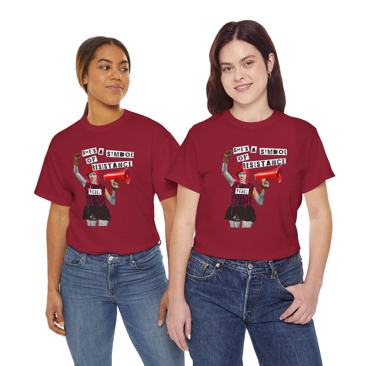 Rebel Spirit Organic Tee - 'She's a Symbol of Resistance'