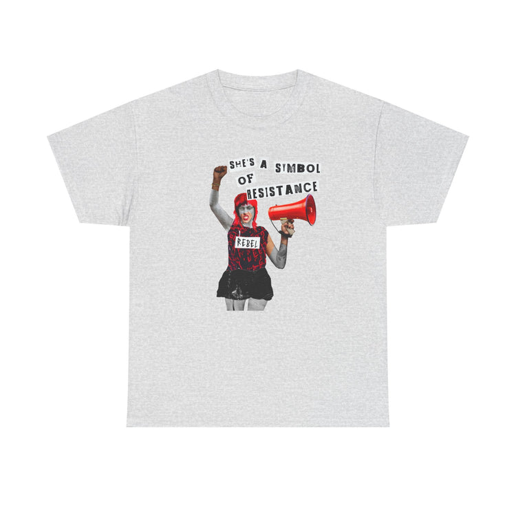 Rebel Spirit Organic Tee - 'She's a Symbol of Resistance'
