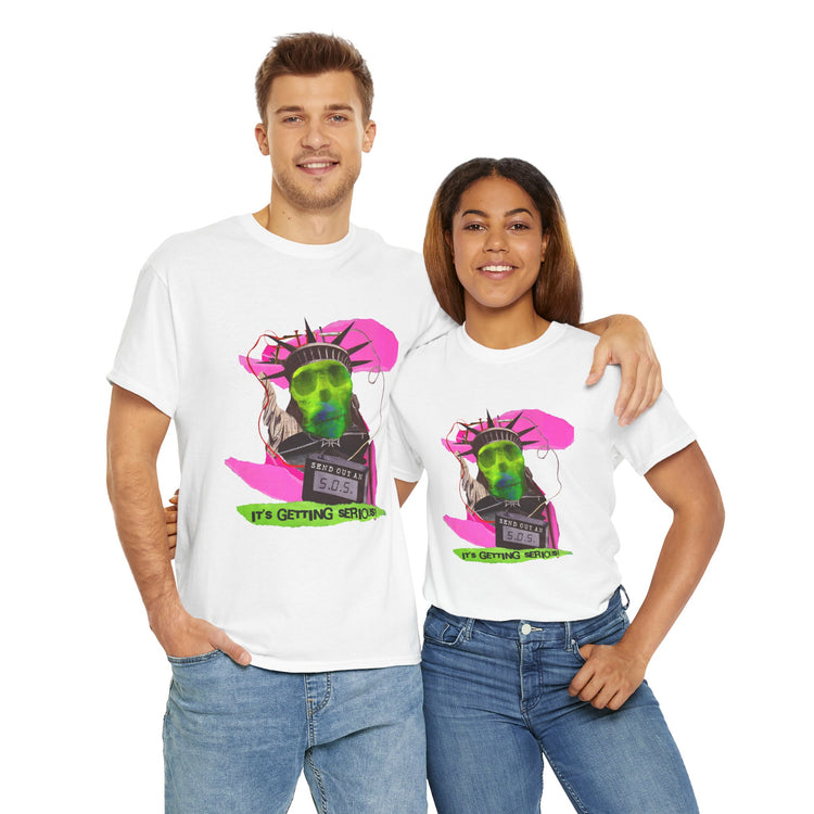 "It's Getting Serious!" - The American Dream Is Killing Me Green Day Cotton T-Shirt
