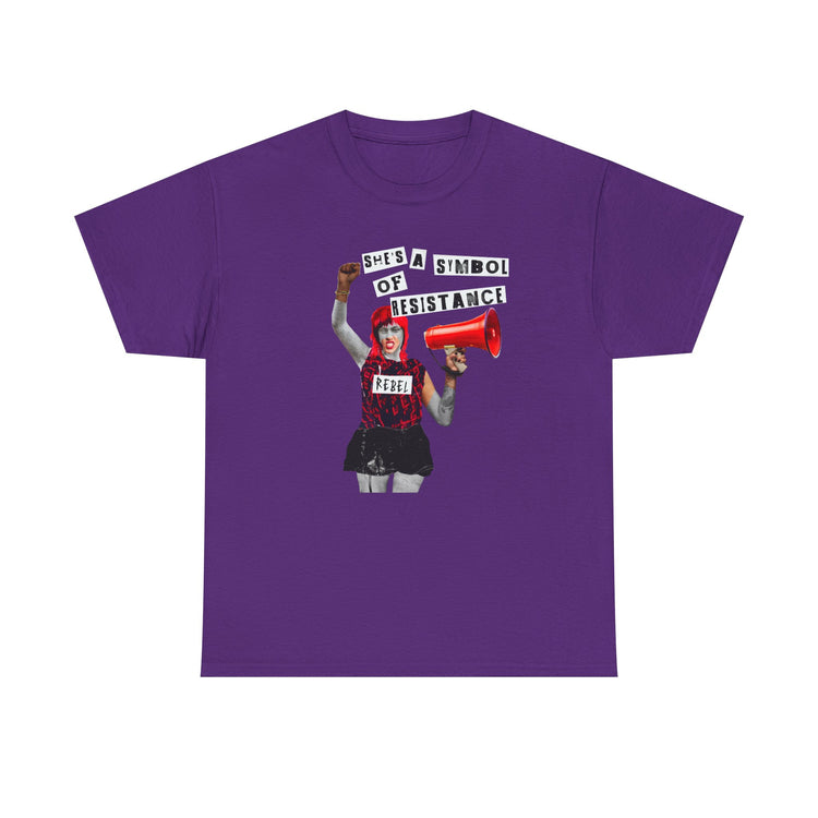Rebel Spirit Organic Tee - 'She's a Symbol of Resistance'