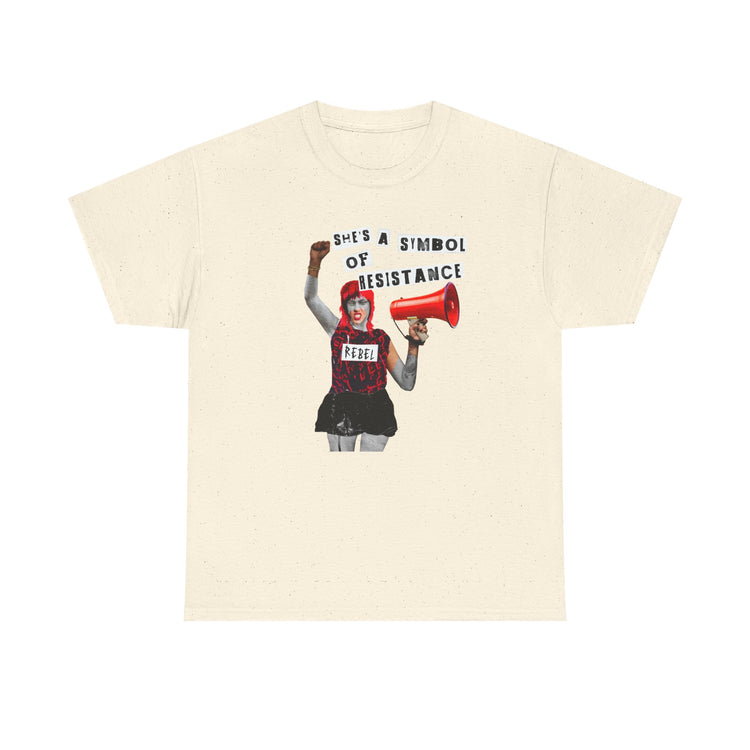 Rebel Spirit Organic Tee - 'She's a Symbol of Resistance'