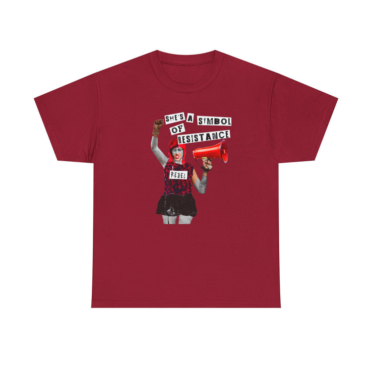 Rebel Spirit Organic Tee - 'She's a Symbol of Resistance'