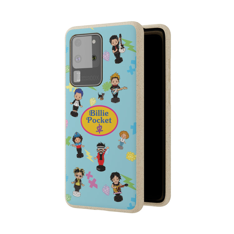 Biodegradable Phone Case - Billie Pocket Design with Colorful Characters