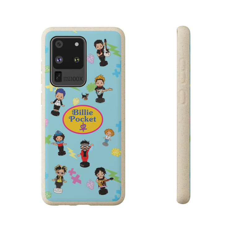 Biodegradable Phone Case - Billie Pocket Design with Colorful Characters