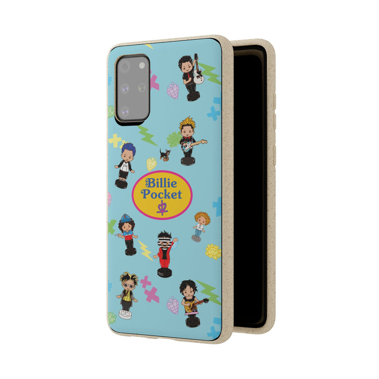 Biodegradable Phone Case - Billie Pocket Design with Colorful Characters