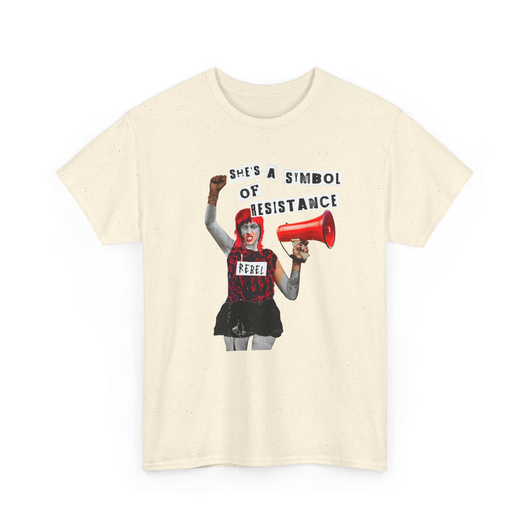 Rebel Spirit Organic Tee - 'She's a Symbol of Resistance'