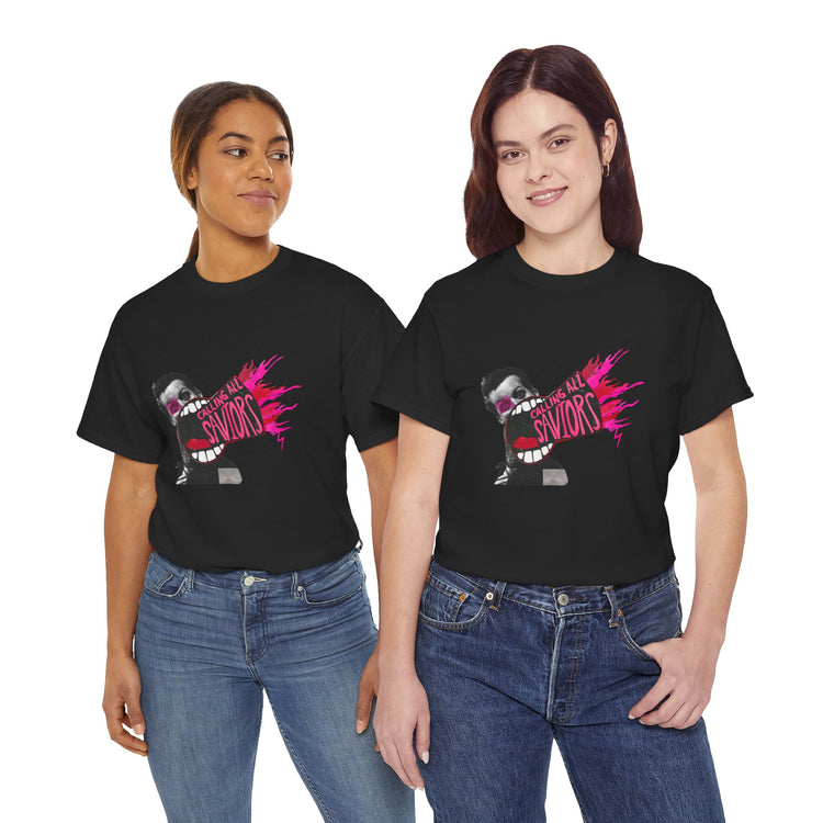 Calling All Saviors Organic T-Shirt - Unique Graphic Tee