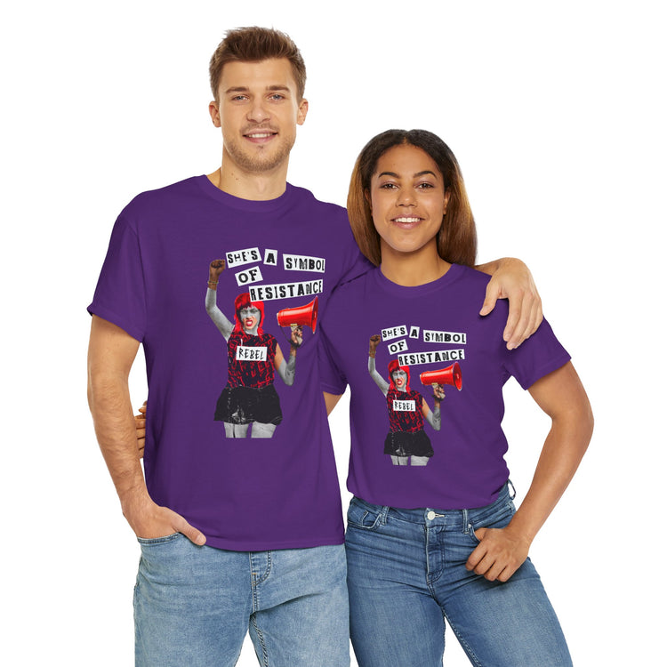 Rebel Spirit Organic Tee - 'She's a Symbol of Resistance'