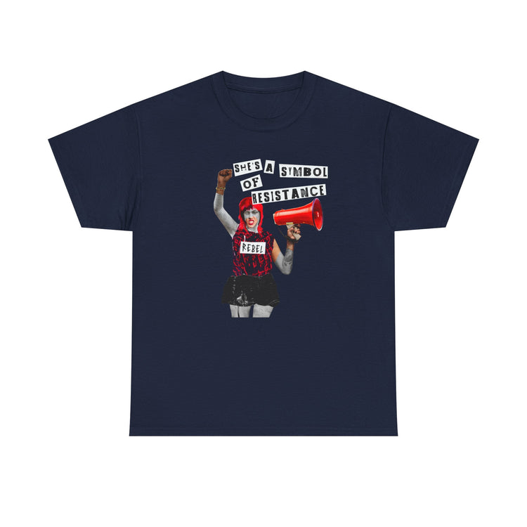 Rebel Spirit Organic Tee - 'She's a Symbol of Resistance'