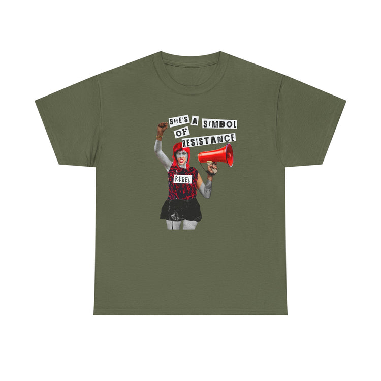 Rebel Spirit Organic Tee - 'She's a Symbol of Resistance'
