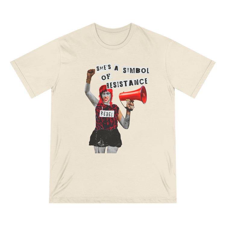 Rebel Spirit Organic Tee - 'She's a Symbol of Resistance'