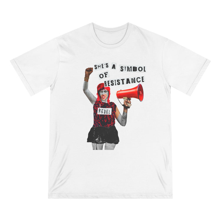 Rebel Spirit Organic Tee - 'She's a Symbol of Resistance'